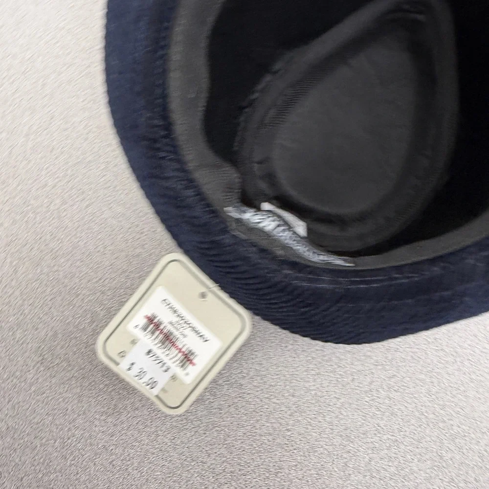San Diego Hat Company Fedora Mens One Size Navy Blue Corduroy Trilby Hat